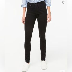 J. Crew 10" high-rise black skinny jean in signature stretch
